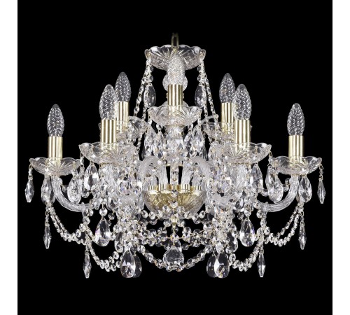 Подвесная люстра Bohemia Ivele Crystal 1411/6+3/195/G 1411
