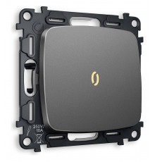 Выключатель проходной одноклавишный с подсветкой без рамки Ambrella Volt MO652030 Quant