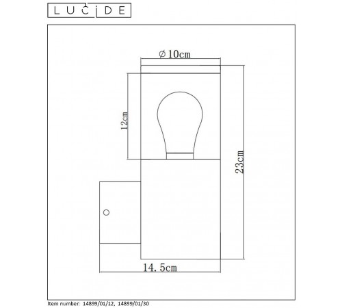 Светильник на штанге Lucide 14899/01/12 Fedor
