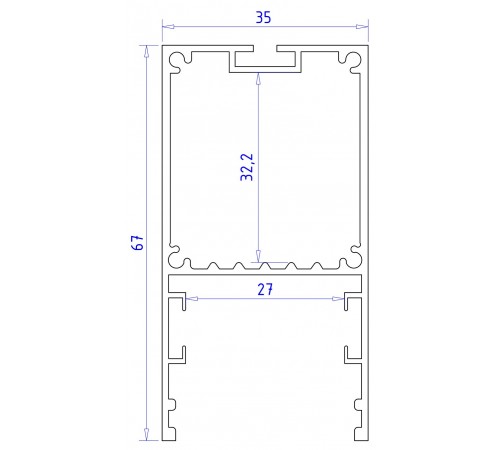 Короб накладной Ambrella Light GP3000AL Profile System GP