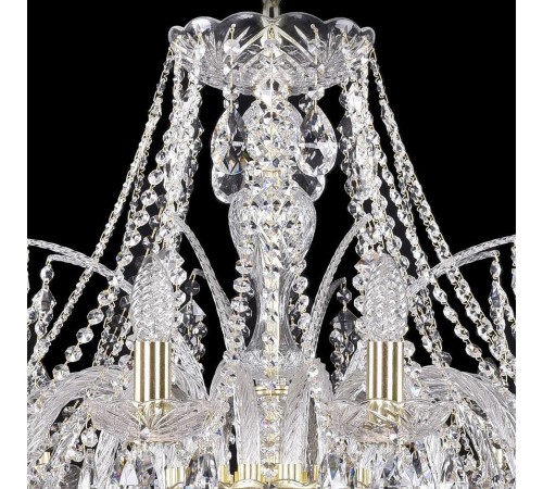 Подвесная люстра Bohemia Ivele Crystal 1411/16/360/G 1411