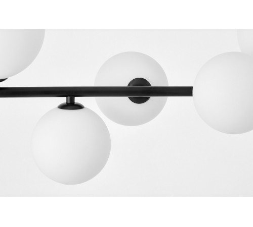 Светильник на штанге LUMINA DECO LDP 7036-7 BK+WT AMADEO