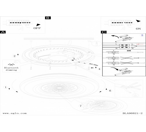 Накладной светильник Eglo 96821 Capasso-C