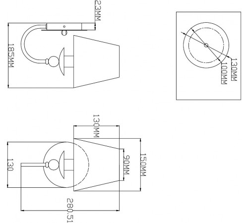 Бра Moderli V2610-1W Feels