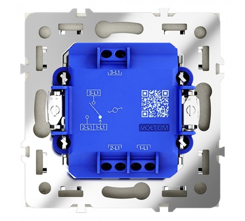 Выключатель проходной одноклавишный без рамки Voltum VLS010305 S70