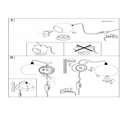 Настольная лампа декоративная Eglo 94513 Petto 1
