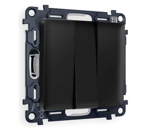 Выключатель трехклавишный без рамки Ambrella Volt MA805010 Quant