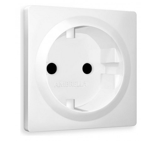 Накладка для розетки с заземлением и со шторками Ambrella Volt AP1270 Quant