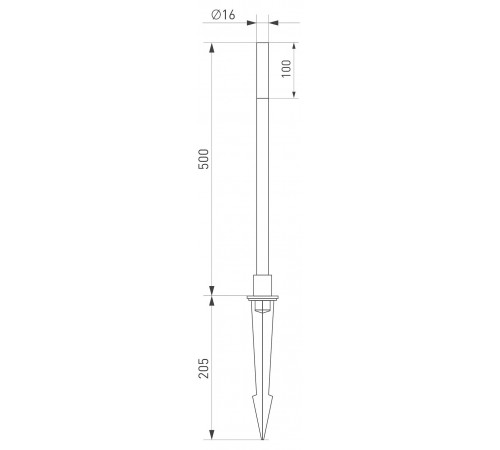 Наземный высокий светильник Arlight 034161 Canna