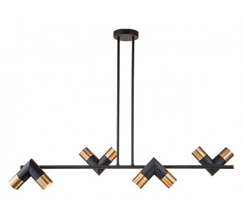 Люстра на штанге Indigo 11036/8R Black Doppio
