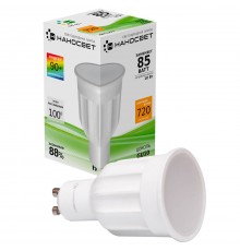 Лампа светодиодная Наносвет GU10 10W 2700K матовая LE-MR16A-10/GU10/927 L272