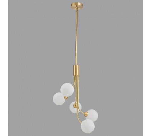 Люстра на штанге Belfast L-8130-5A BR GL Bryson