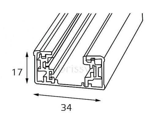 Трек накладной Italline WSO 16 white WSO