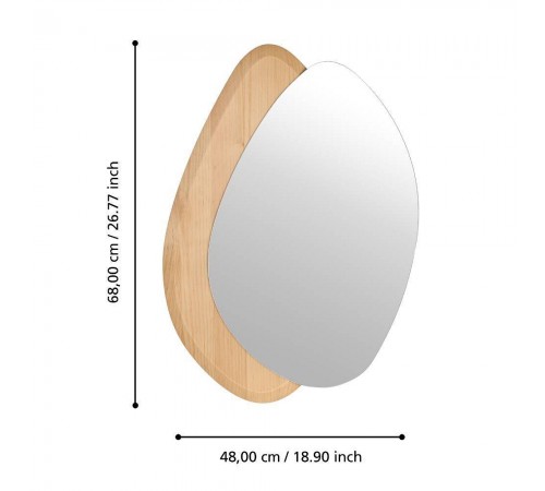 Зеркало настенное (480x20x680) Lioma 425049