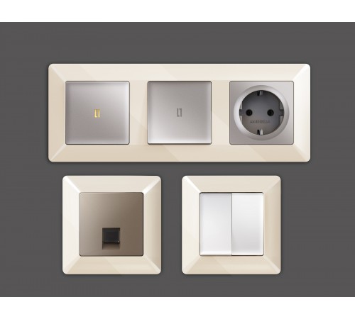 Рамка на 2 поста Ambrella Volt AF110302 Line