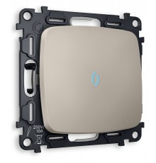 Выключатель проходной одноклавишный с подсветкой без рамки Ambrella Volt MO362040 Quant