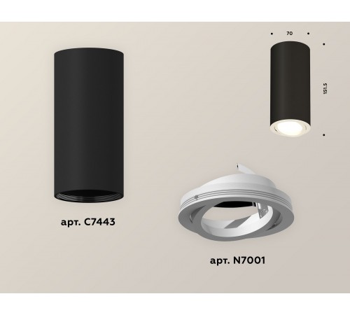 Накладной светильник Ambrella Light XS7443001 XS