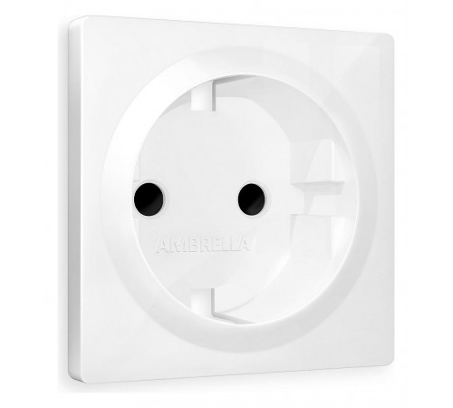 Накладка для розетки с заземлением и со шторками Ambrella Volt AP1070 Quant