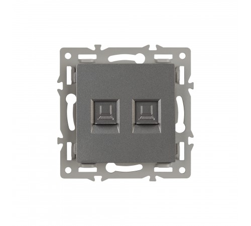 Розетка двойная RJ-12 и Ethernet RJ-45, без рамки Arlight 45338 SCT