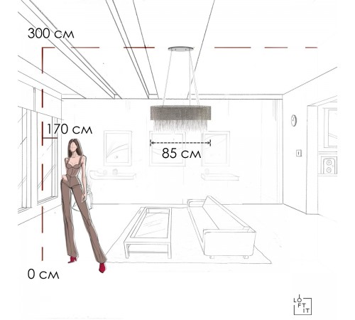 Подвесной светильник Loft it 10406/850L Opera