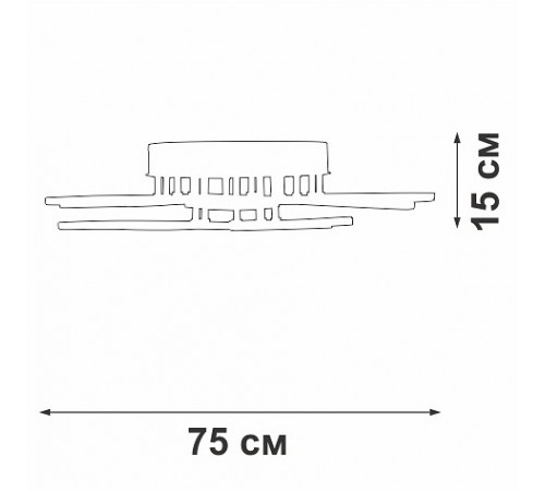 Люстра на штанге Vitaluce V3893-0/9PL V3893