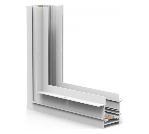 Соединитель угловой внутренний для треков встраиваемых Arlight 052659 MAG-CON-4560-FDW-L90-INT