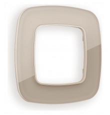 Рамка на 1 пост Ambrella Volt OF350601 Radian Стекло натуральное