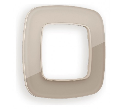 Рамка на 1 пост Ambrella Volt OF350601 Radian Стекло натуральное