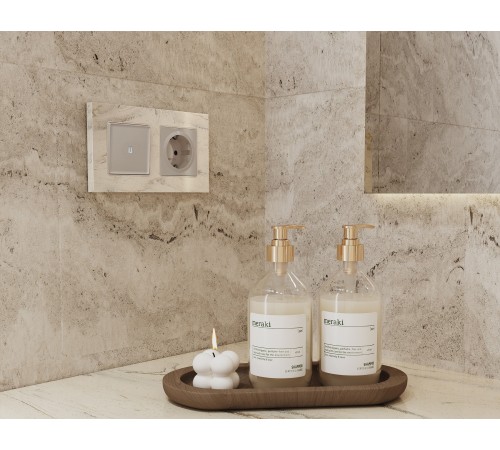 Выключатель проходной одноклавишный с подсветкой Ambrella Volt MA362035 Quant