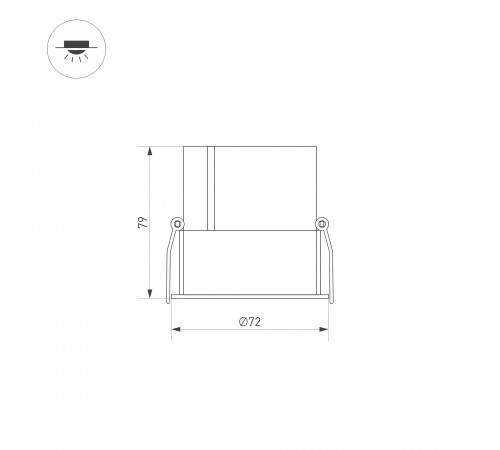 Встраиваемый светильник Arlight 035461 ATLAS