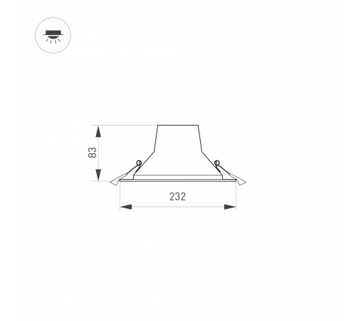 Встраиваемый светильник Arlight 032435 STORM