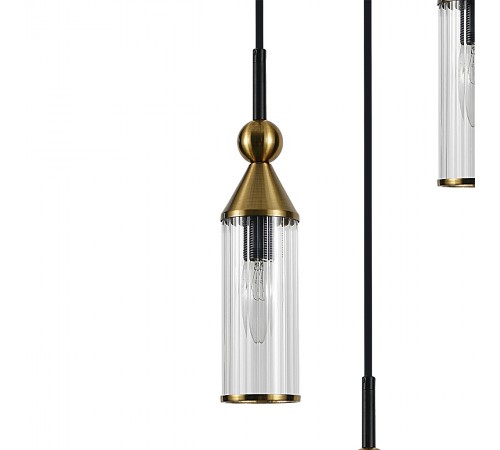 Подвесной светильник Indigo 13037/3S Black Torazzo