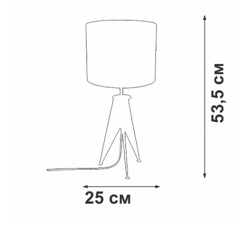 Настольная лампа декоративная Vitaluce V28340-1/1L V28340