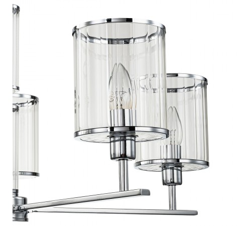 Люстра на штанге Indigo 13022/5R Chrome Dante