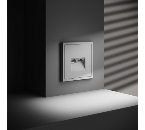 Розетка двойная Ethernet RJ-45 без рамки Voltum VLS060202 S70