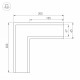Соединитель угловой L-образный накладной Arlight 030126 S-LUX