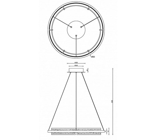Подвесной светильник iLedex C4716-60 MBK Meridian