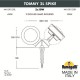 Наземный низкий светильник Fumagalli 4M1.001.000.AXD2L Tommy