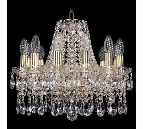 Подвесная люстра Bohemia Ivele Crystal 1413/12/141/G 1413