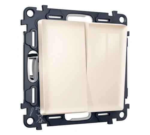 Выключатель двухклавишный без рамки Ambrella Volt MA303010 Quant