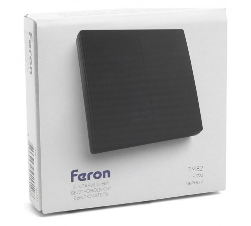 Выключатель беспроводной двухклавишный Feron 41723 Tm 82