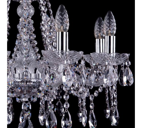 Подвесная люстра Bohemia Ivele Crystal 1413/8/200/Ni 1413
