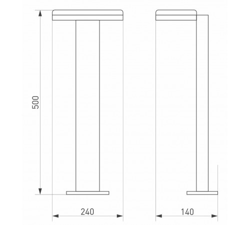 Наземный высокий светильник Arlight 029969 Tent