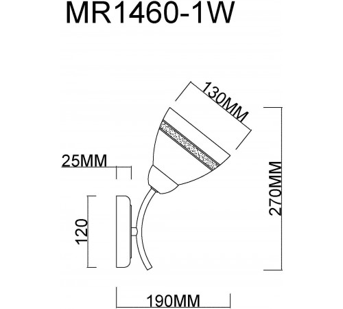 Бра MyFar MR1460-1W Emily
