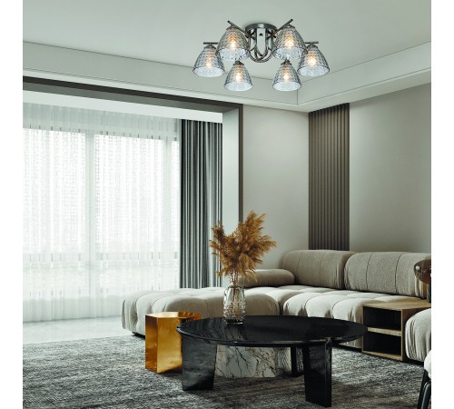 Потолочная люстра Escada 659/6PL Black Adonis