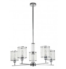 Люстра на штанге Indigo 13022/5R Chrome Dante