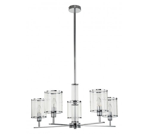 Люстра на штанге Indigo 13022/5R Chrome Dante
