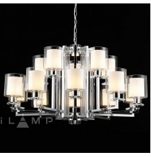 Подвесная люстра iLamp RM6201-10+5 CR+CL King