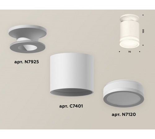 Накладной светильник Ambrella Light XS7401064 XS
