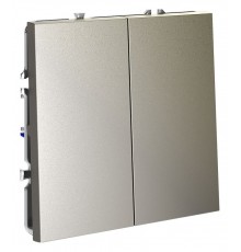 Выключатель двухклавишный без рамки Voltum VLS020104 S70
